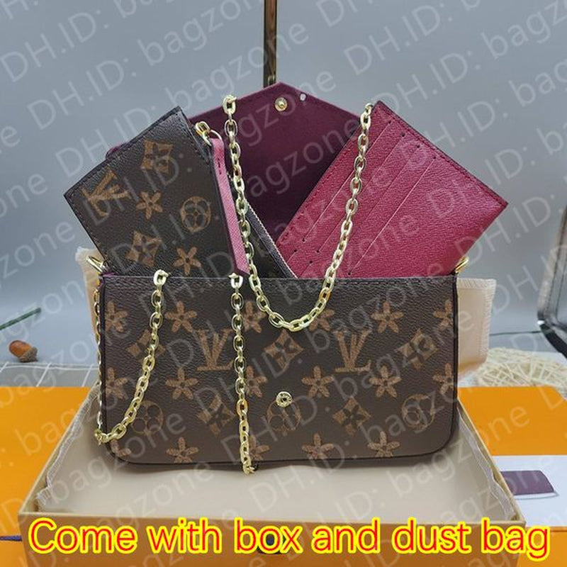 10A High Quality Multi Pochette Felicie Luxury Wallet Mini Purses Crossbody Designer Bag Woman Handbag Shoulder Bags Designers Women Luxurys Handbags Bagzone Bags