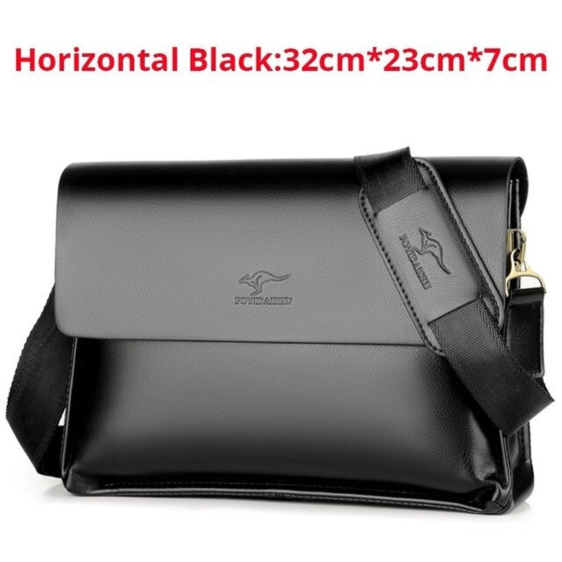 Kangaroo Luxury Brand Leather Men Bag Casual Business Messenger Bag for Vintage Men'S Crossbody Bag Male Shoulder Bags Bolsas